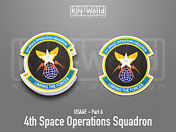 Kitsworld SAV Sticker - USAAF - 4th Space Operations Squadron 